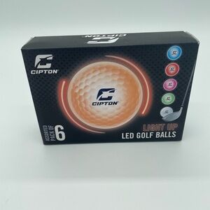 Cipton Light Up LED Golf Balls - Pack of 6